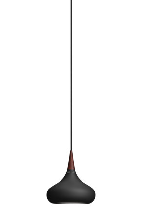 Orient P1 - Pendul negru cu ornament din lemn de trandafir